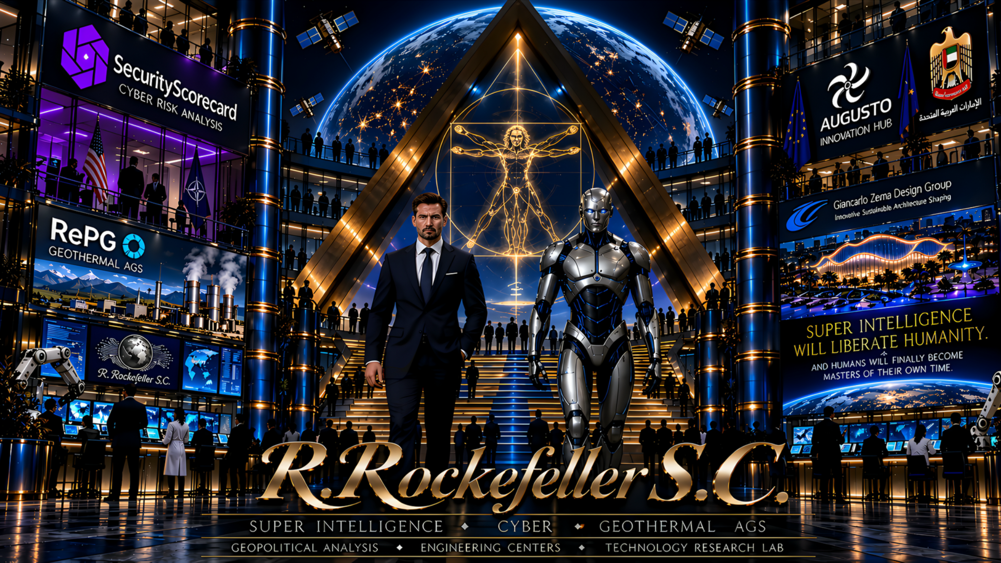 R. Rockefeller S.C. — Super Intelligence, Cyber, Geothermal AGS, Geopolitical Analysis, Engineering Centers and Technology Research Lab