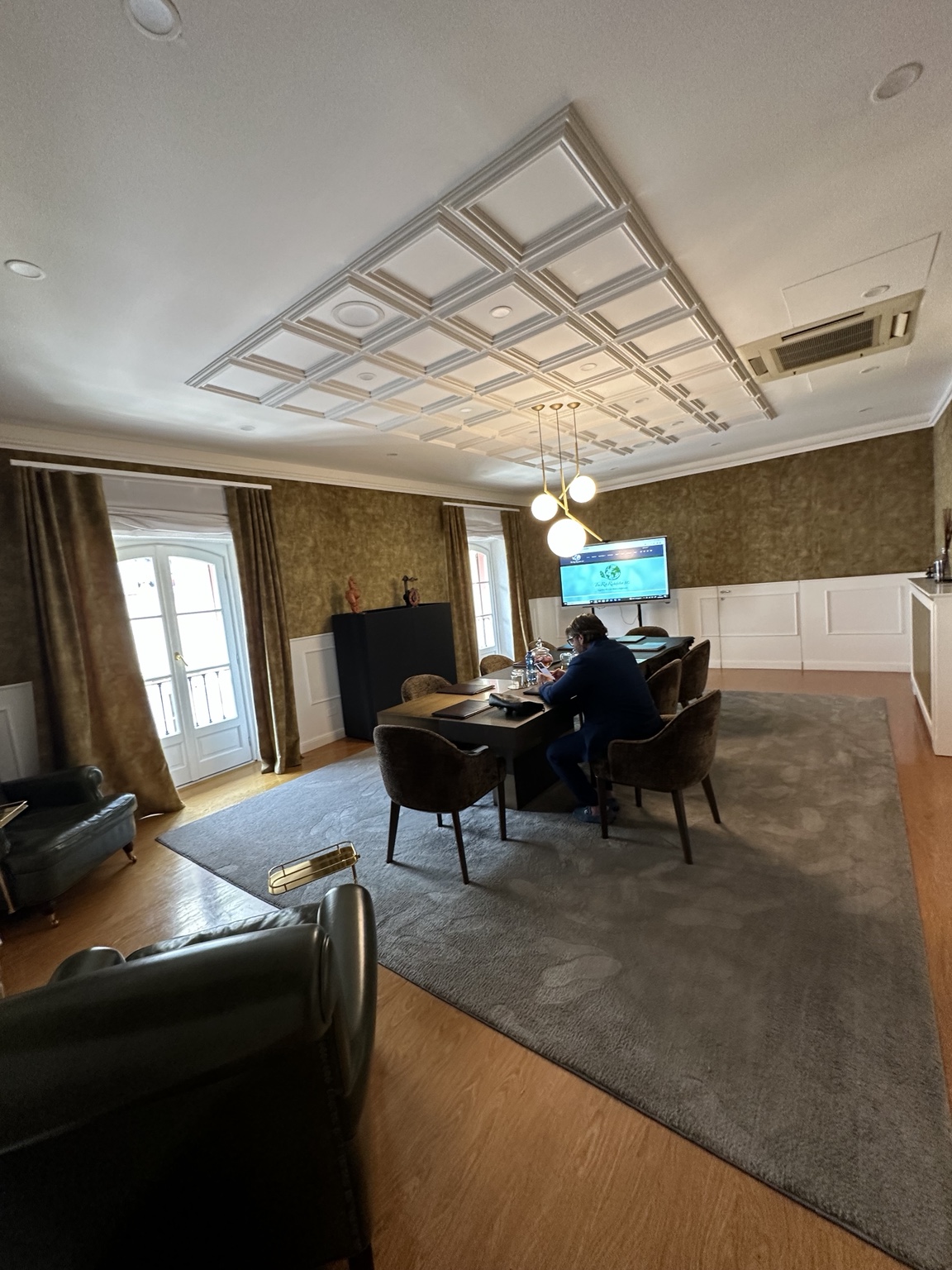 The boardroom of the former Milan headquarters