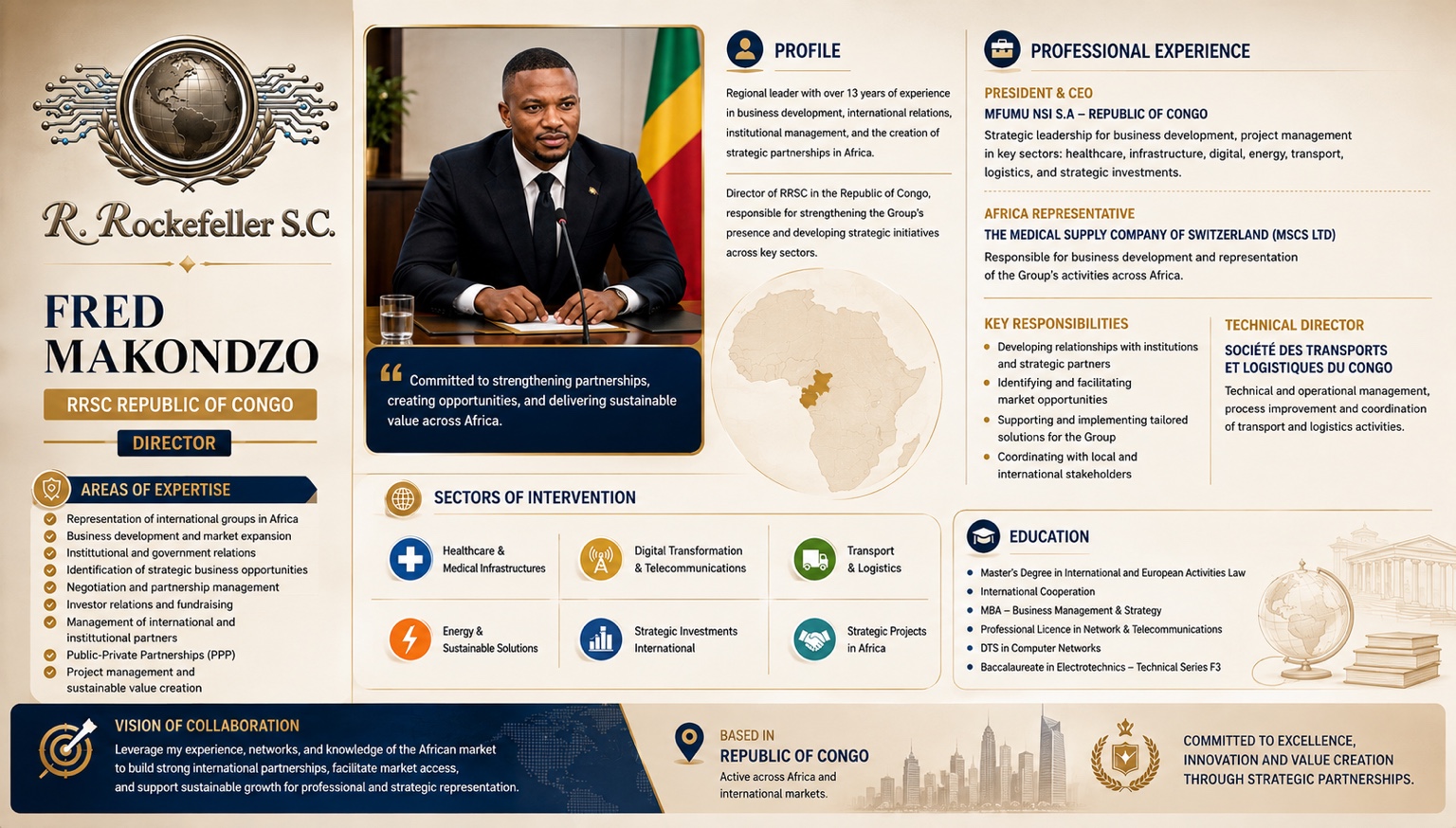 Fred Makondzo — professional profile