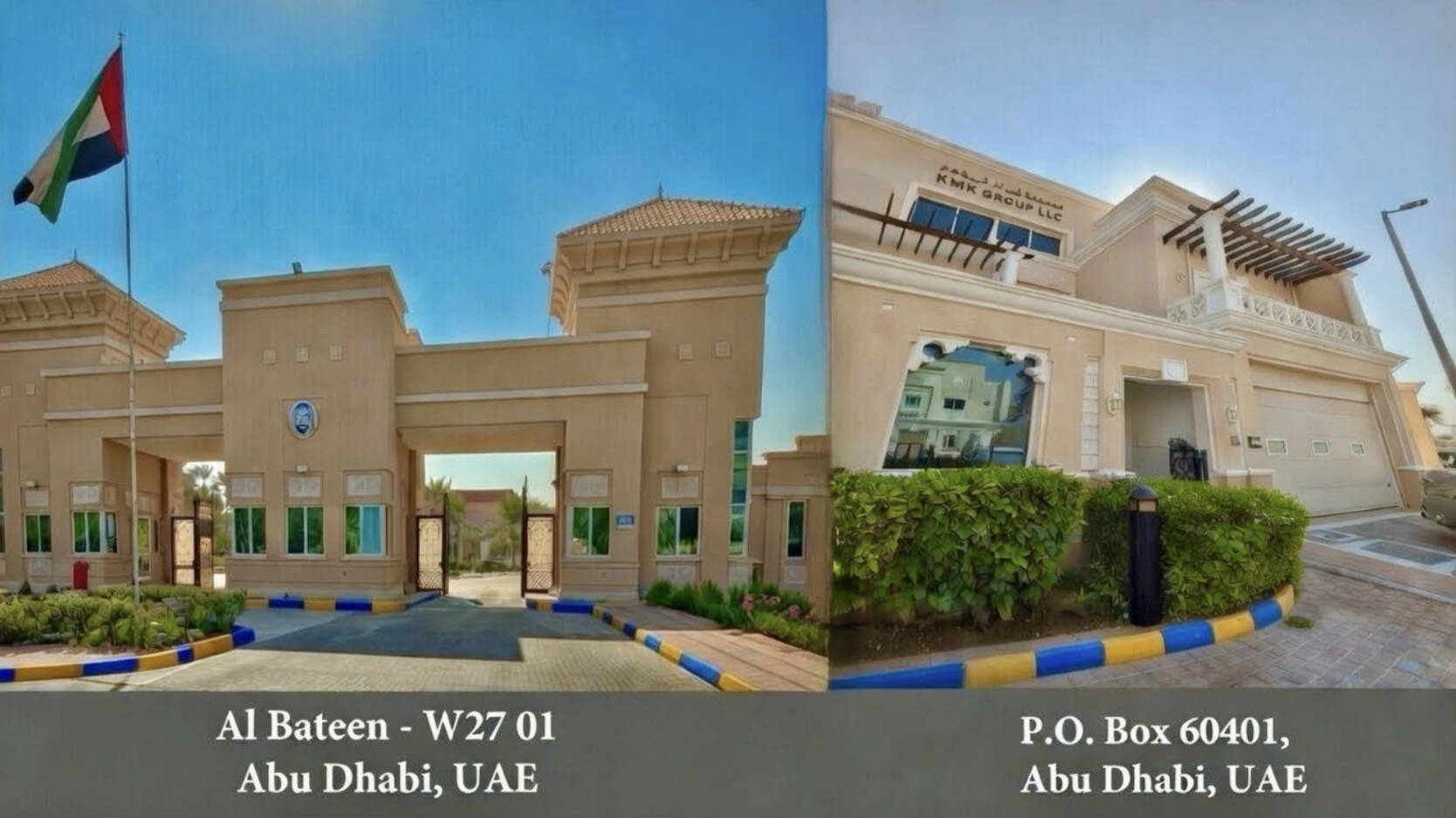 Abu Dhabi offices: Al Bateen – W27 01 and P.O. Box 60401
