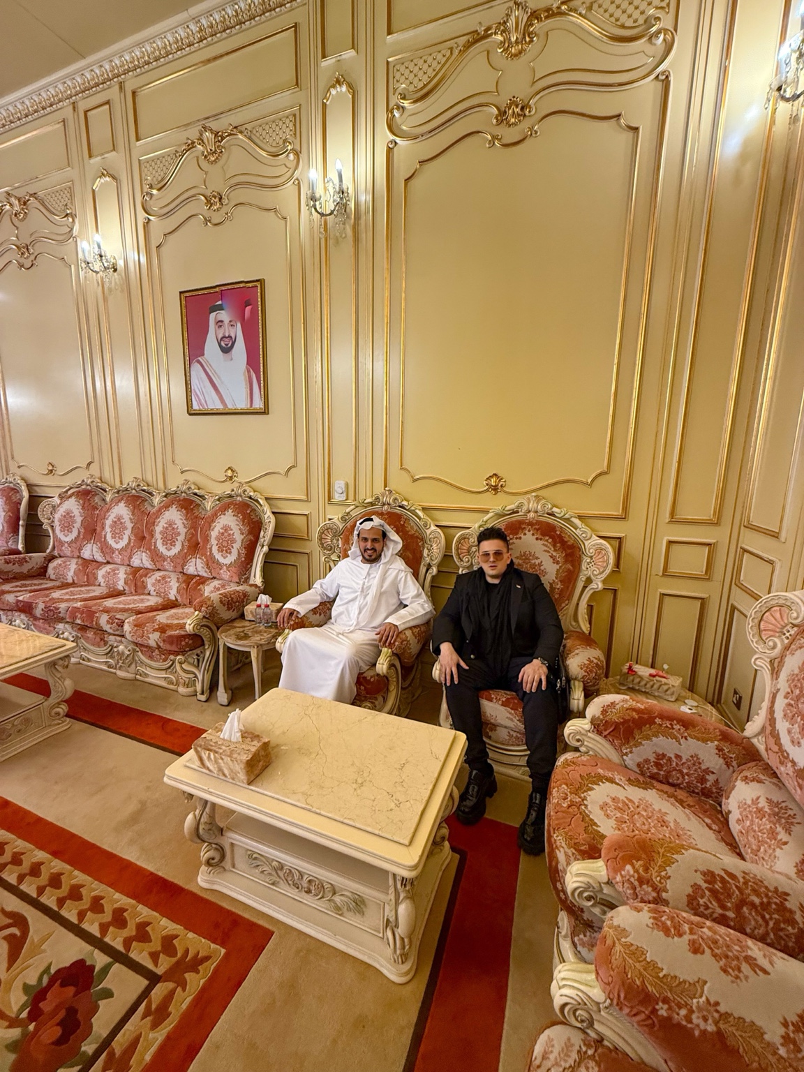 Meeting in the Abu Dhabi reception room