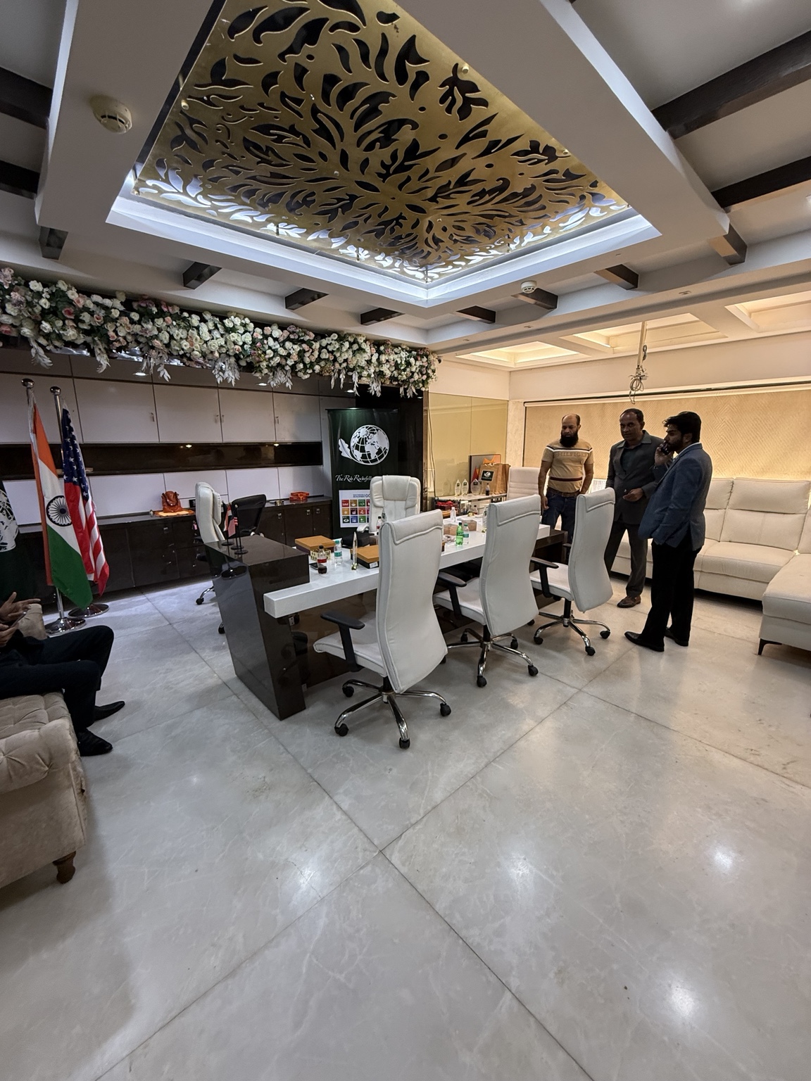 A meeting inside the India office