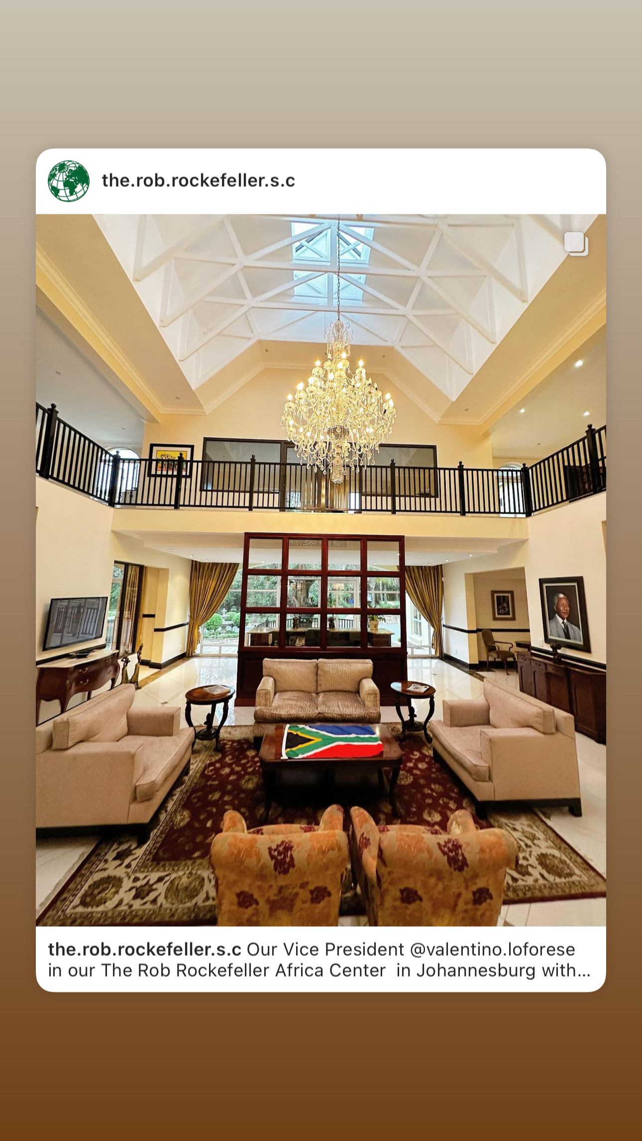 Supplied archive image of the Africa Center atrium