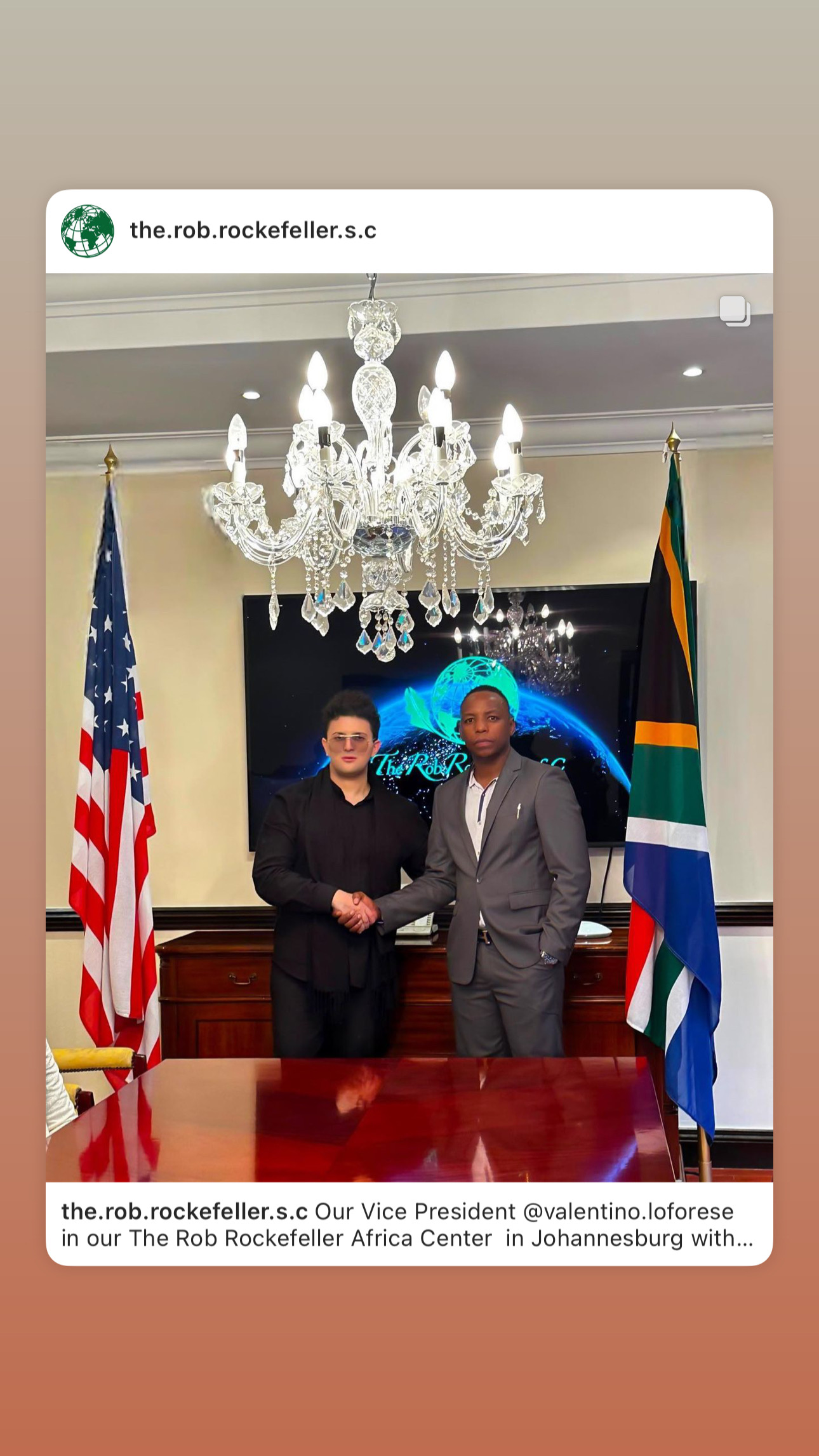 Supplied historical archive image of a meeting at the Africa Center