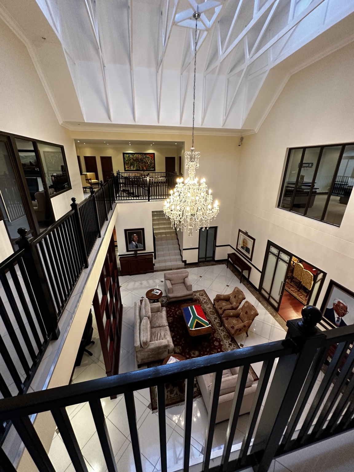 Atrium viewed from the upper level