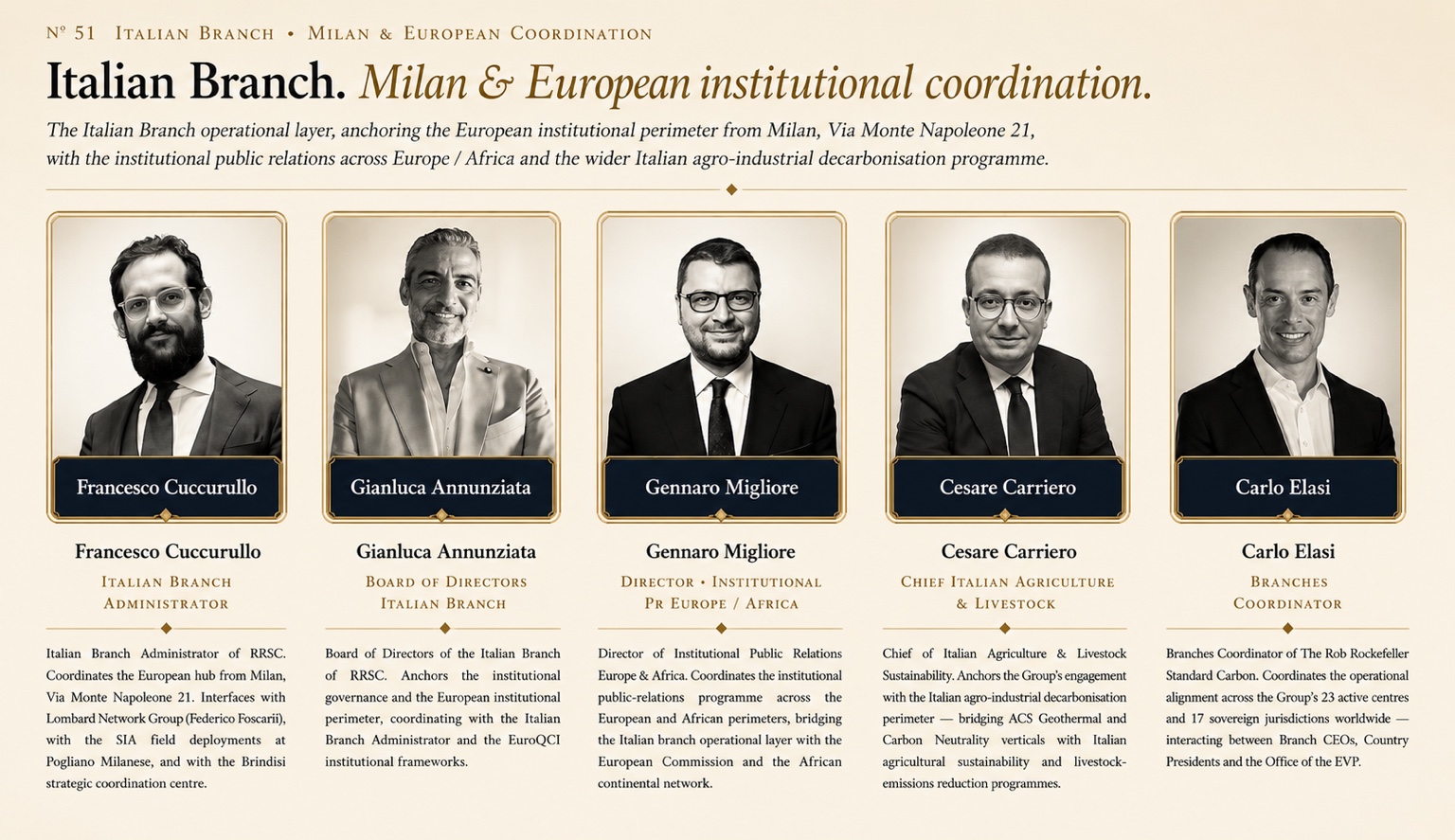 Gennaro Migliore, Director of Institutional Public Relations Europe and Africa
