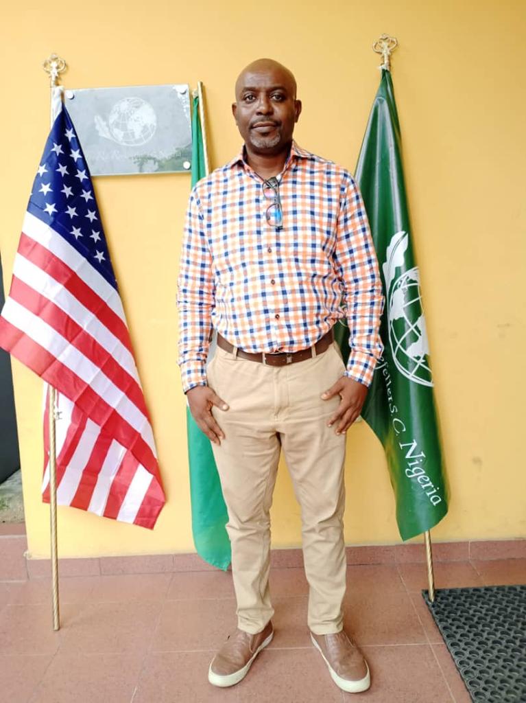 Nigeria branch representative at the office — original supplied photograph