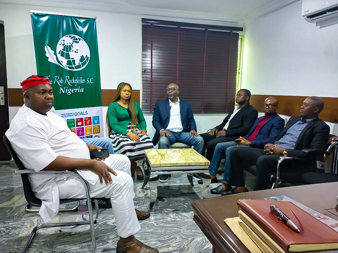Meeting at the Nigeria branch office — original supplied photograph