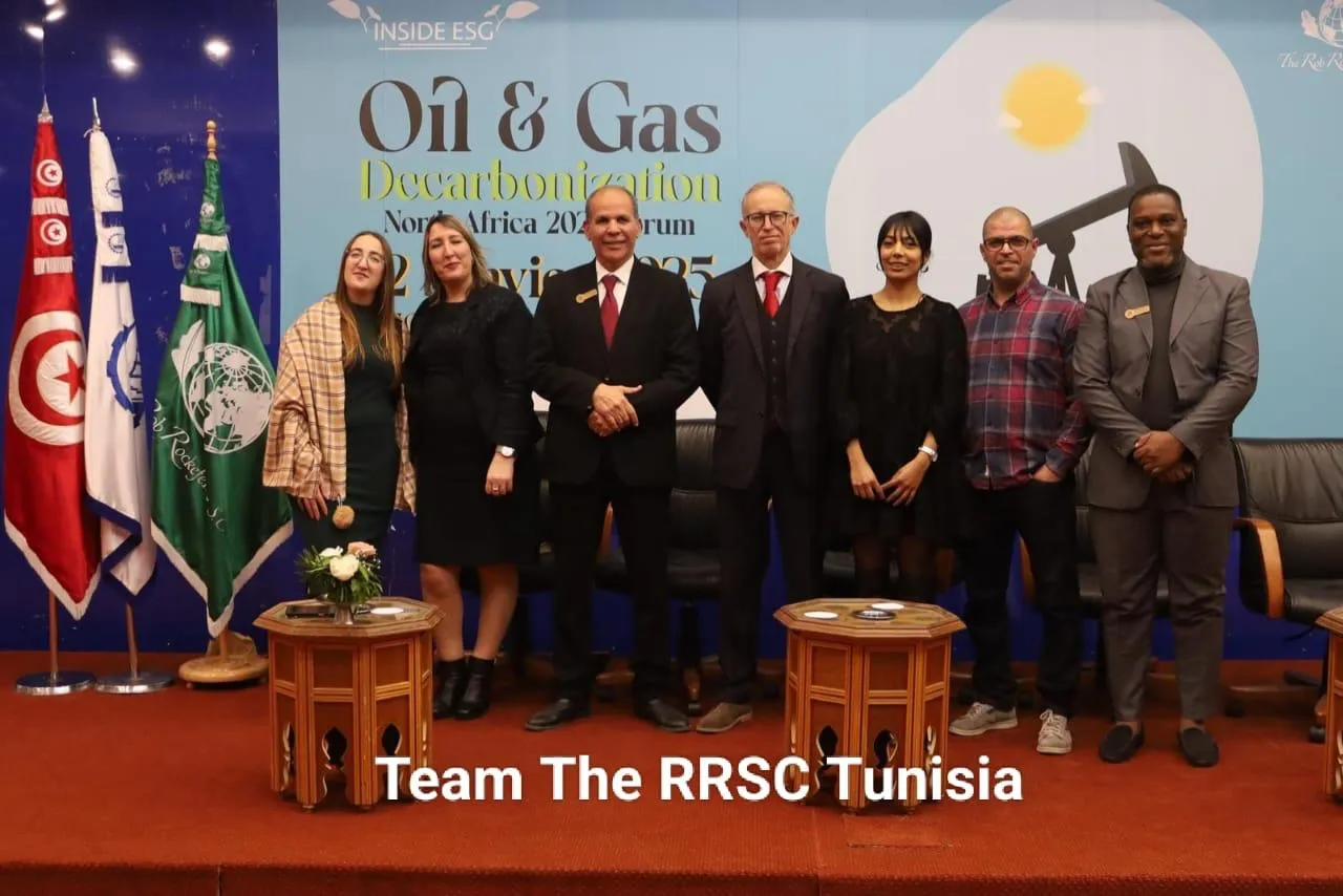 RRSC Tunisia team at the North Africa Forum — original supplied photograph