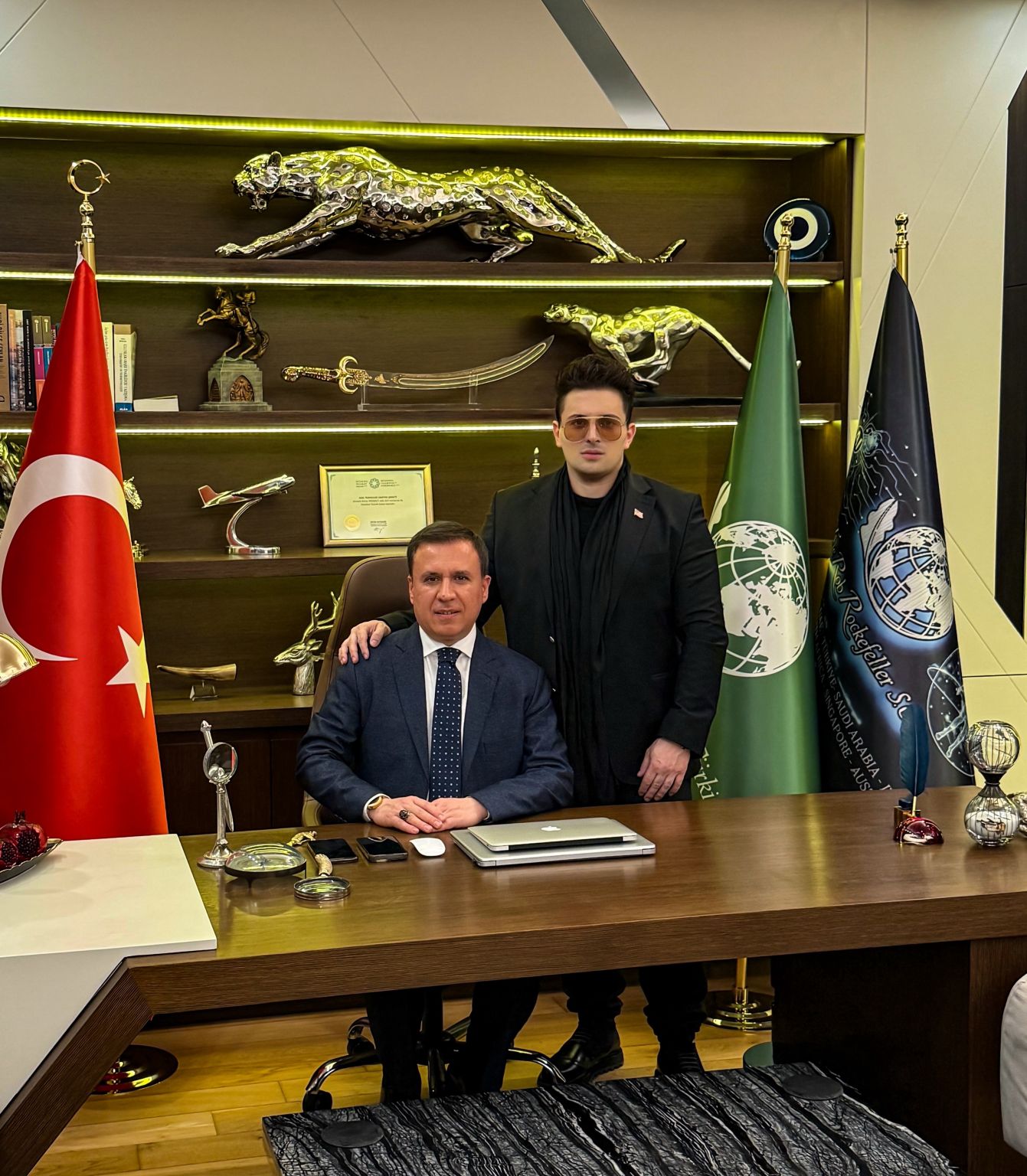 Original supplied photograph of the branch leadership at the Istanbul office