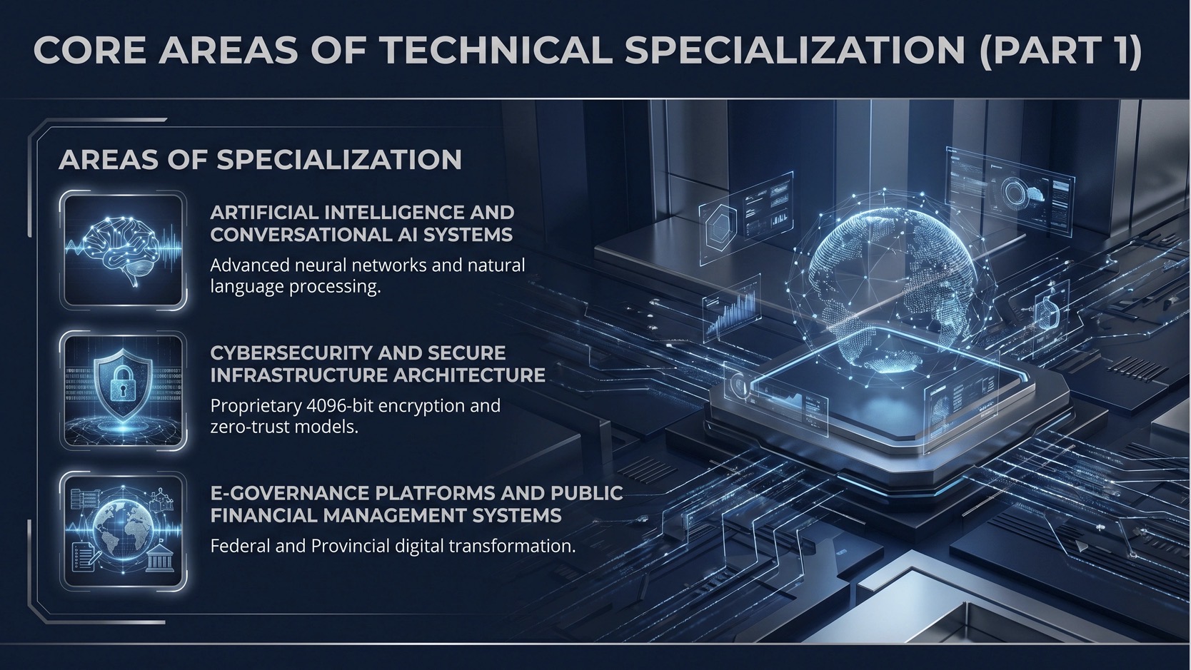 Core areas of technical specialization at AI Center Nepal