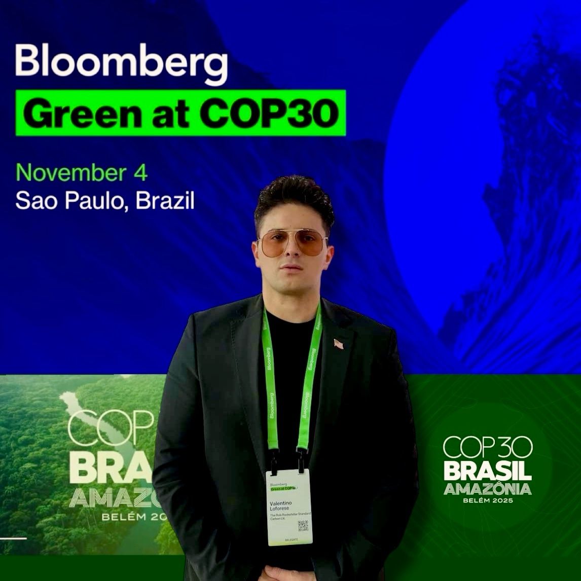 Our Vice President Mr. Valentino Loforese at Bloomberg Green β COP30 Brazil