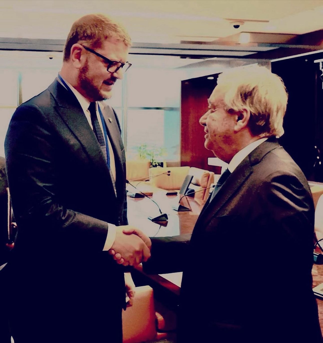 Meeting with our Public Relations Manager and General Secretary of UN