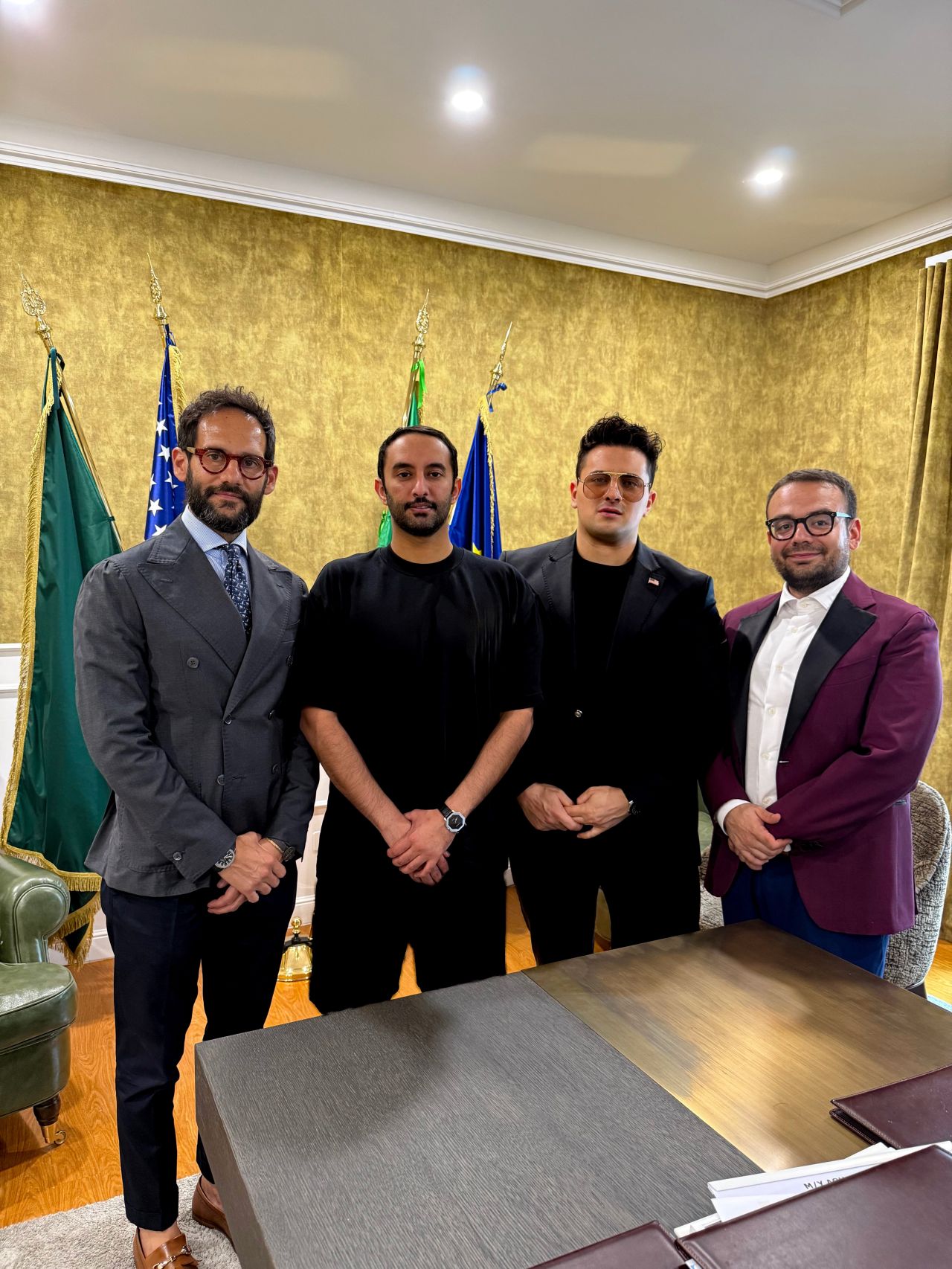 The RRSC Hosts Sheikh Tameen Bin Mohammed Al Thani at Milan Headquarters for Strategic AI Partnership