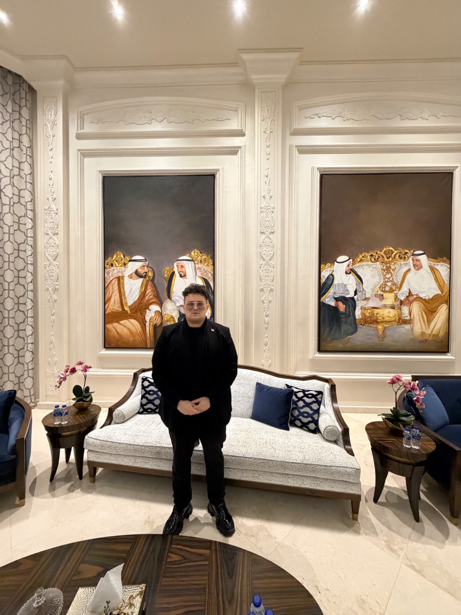 A further view of the majlis at Sheikh Awad’s private residence.