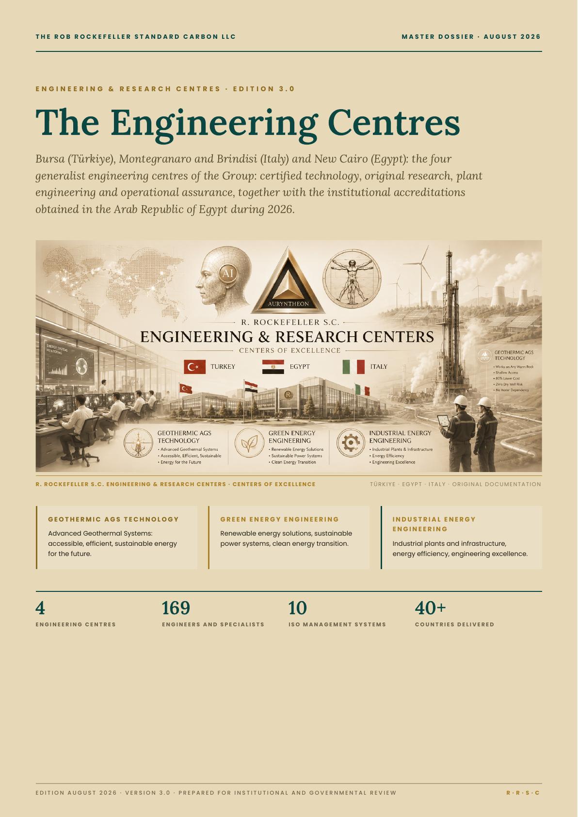 Engineering Centres Master Dossier cover