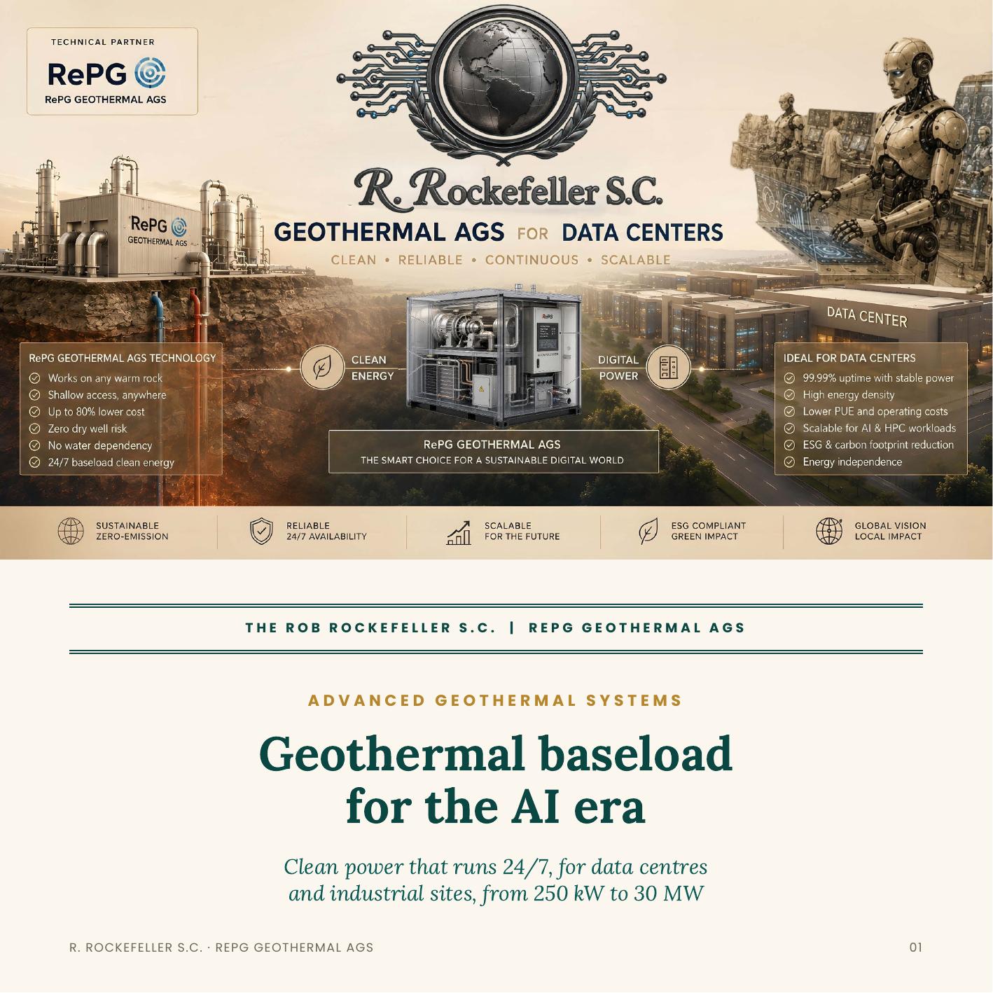 Geothermal AGS for Data Centres cover
